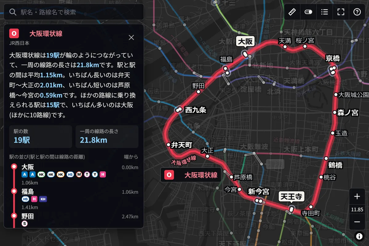 大阪環状線のページ